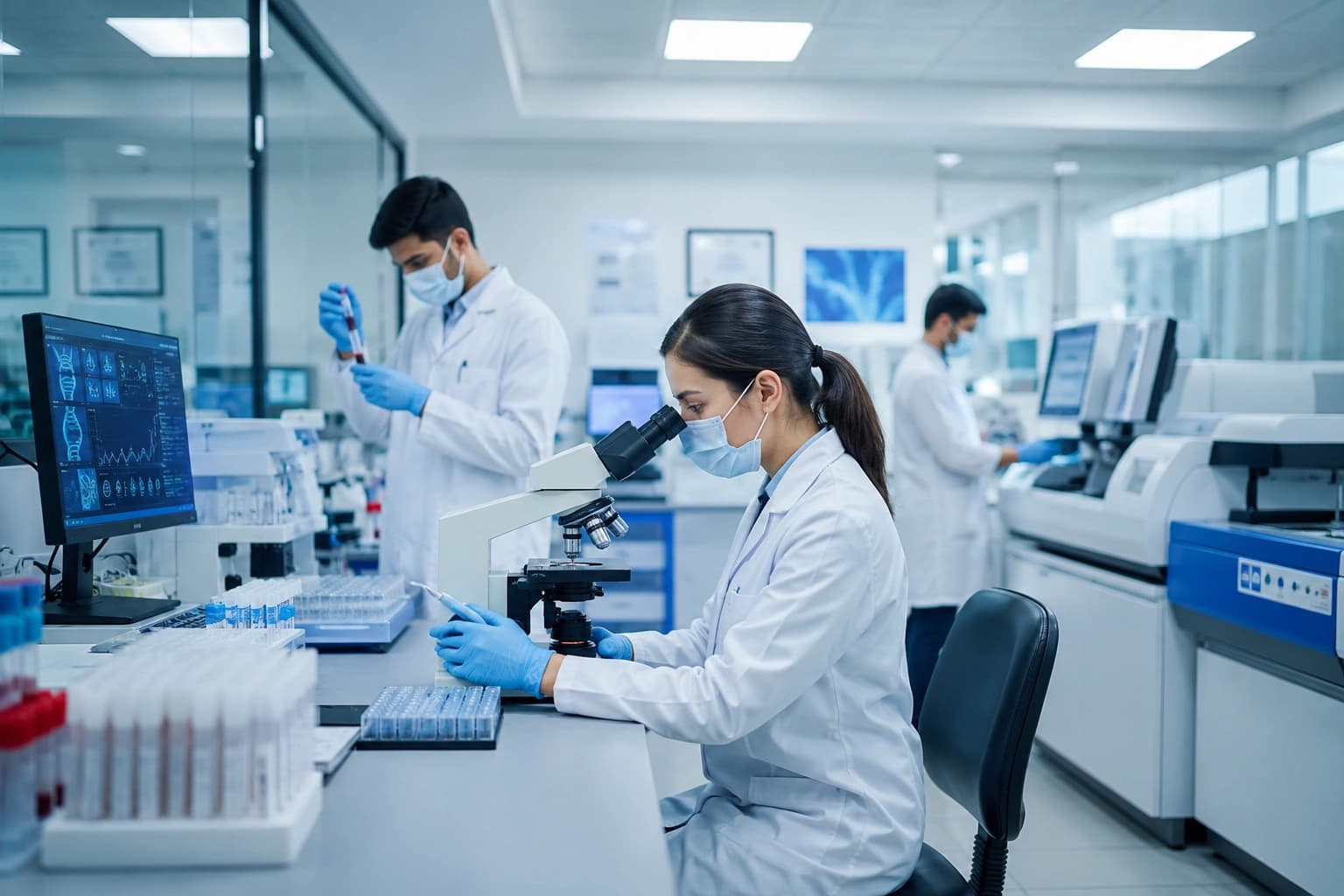 Diagnostic centre lab with modern equipment