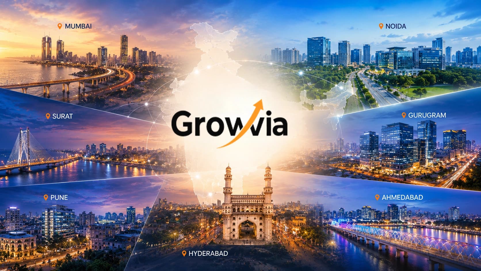 Modern restaurant interior representing GrowVia growth in Gurugram