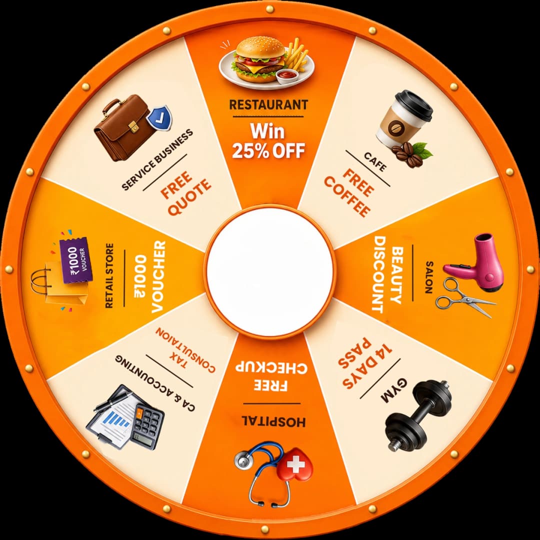 Growvia reward spin wheel